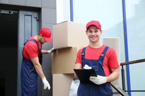 Commercial moving team preparing office relocation in Bayswater