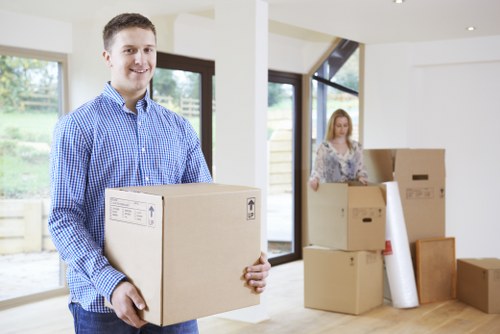 Furniture and boxes being prepared for a Bayswater move