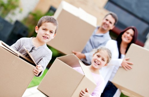 Careful loading of furniture during a Bayswater flat relocation