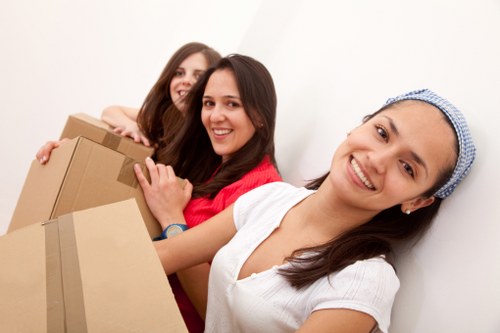 Careful loading of sofas and cabinets for a Bayswater move
