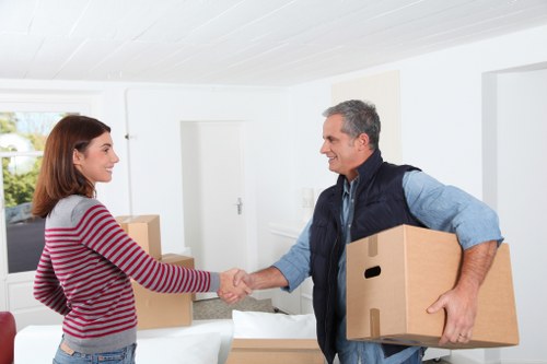 Loading boxes and furniture for a Bayswater relocation