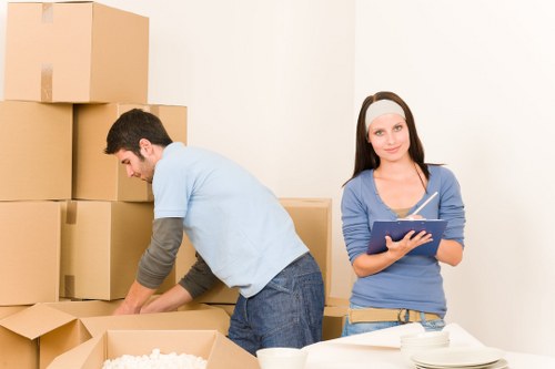 Household items being loaded carefully for a Bayswater furniture removal