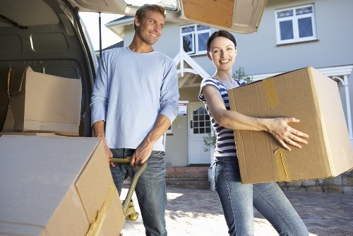 Careful handling of household items during a local move